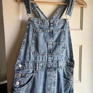Free People Ziggy overalls powder blue size s